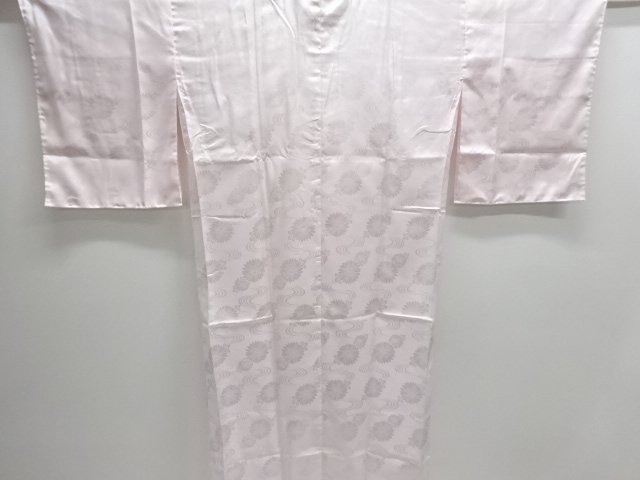 JAPANESE KIMONO / UNUSED HITOE JUBAN / WOVEN STREAM WATER & KIKU 